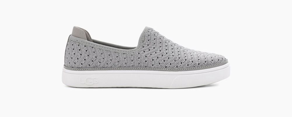 Ugg Caplan Slip-On - Kids Sneakers - Grey - NZ (1320UIPLF)